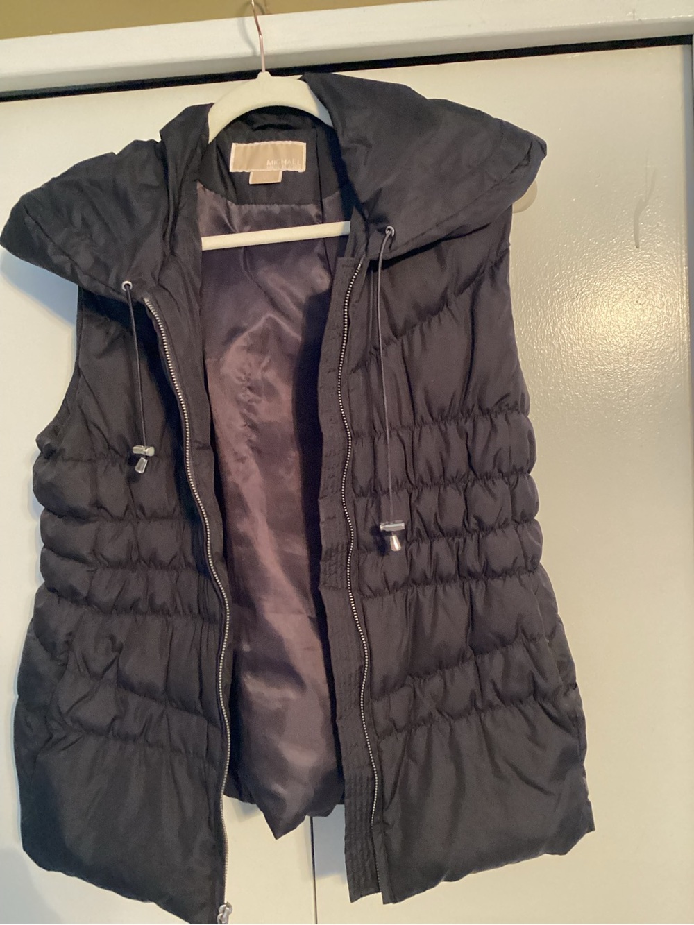 Michael Kors Black Quilted Puffer Vest